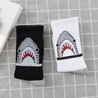 Socks Black White Skateboard Socks Streetwear Hip Hop Shark Socks Long Socks