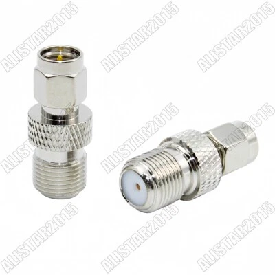 10Pcs SMA Male Plug to F Type Jack Female Straight Connector Adapter SMA-F/JK - Image 1 of 4