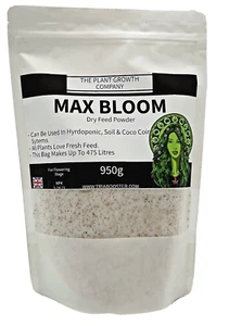 MAX-BLOOM 950g, DRY PLANT FEED, FLOWERING STAGE, HYDRO, COCO, SOIL, BUD BOOSTER - Picture 1 of 3