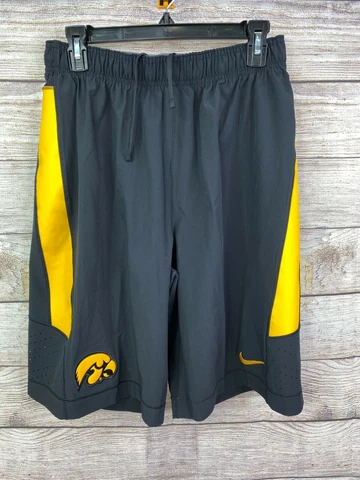 NEW Men’s Nike Iowa HAWKEYES Black Gold Basketball Shorts 11" inseam - 2 Sizes Cover