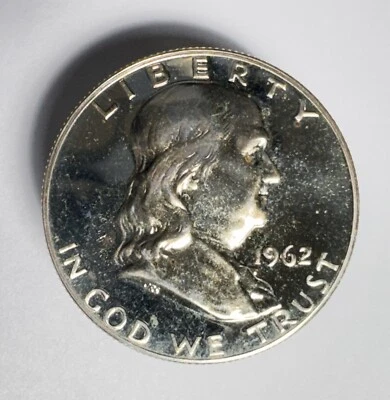 1962 Franklin Half Dollar Proof 90% Silver -0351 - Image 1 of 2