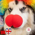 10pcs Clown Nose Funny Cosplay Red Nose Atmosphere for Halloween Masquerade Ball