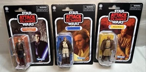 STAR WARS Vintage Collection AOTC ANAKIN SKYWALKER KENOBI MACE WINDU Figures - Picture 1 of 22