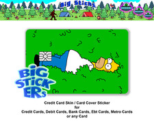 Homer Simpson Hidden Bush Credit Card Skin SMART Card Wrap Sticker Skin Vinyl