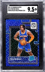 2022 Donruss Optic Trever Keels Choice Blue Mojo /24 SSP ROOKIE COLOR MATCH SGC - Picture 1 of 2