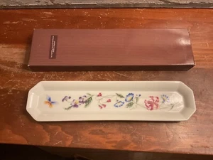 Vintage Avon Gallery Originals Botanical Porcelain Pencil-Jewlery Holder 9” Long - Picture 1 of 8