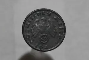 🧭 🇩🇪 GERMANY THIRD REICH 5 REICHSPFENNIG 1941 D SHARP DETAILS B50 #7764 - Picture 1 of 2