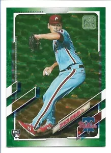 Spencer Howard 2021 Topps Green Rookie #244/499 Philadelphia Phillies RC - Foto 1 di 2
