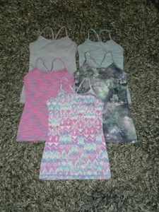 Ivivva By Lululemon Lot x 5 Tumblin Fitted Tanks Multi Color US Size 12 - Picture 1 of 12