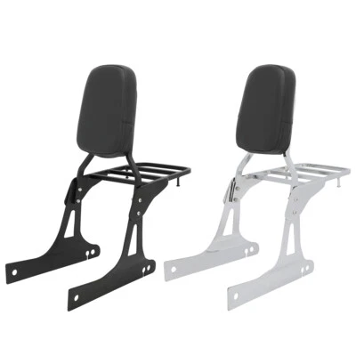 Backrest Sissy Bar Luggage Rack For Harley Dyna Street Bob FXDB Super Glide FXDC - Image 1 of 2