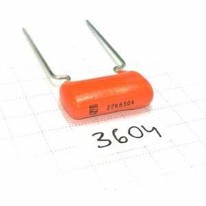 27nF 630V R15 10% Philips MKT368 Polyester Film Orange Tropfen Kondensator 5pcs - Bild 1 von 3