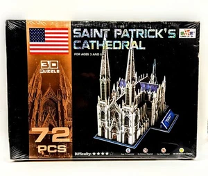 Rompecabezas 3D Iglesia Catedral de San Patricio Gran Arquitectura del Mundo 72 piezas nuevo en caja - Imagen 1 de 2