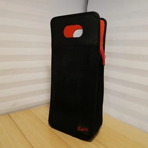 Rare Penfolds Branded Wine 2 Bottle Insulated Carrier Bag Zipper Cloth Black Red - Picture 1 of 8