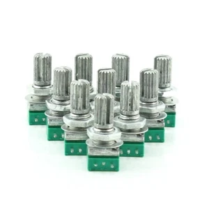 10pcs B5K Audio Amplifier Sealed Potentiometer 15mm Shaft 3 pins - Picture 1 of 5