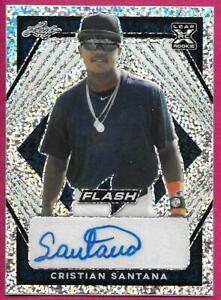 2021 Leaf Flash Baseball CRISTIAN SANTANA #BA-CS1 Rookie Navy Autograph 81/99