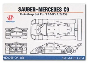 Hobby Design 1/24 Sauber Mercedes C9 Detail Up Set Tamiya 24359 HD02-0418 - Imagen 1 de 3