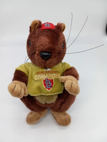 STL St Louis Cardinals Rally Squirrel Plush 2011 World Series Champions Cover