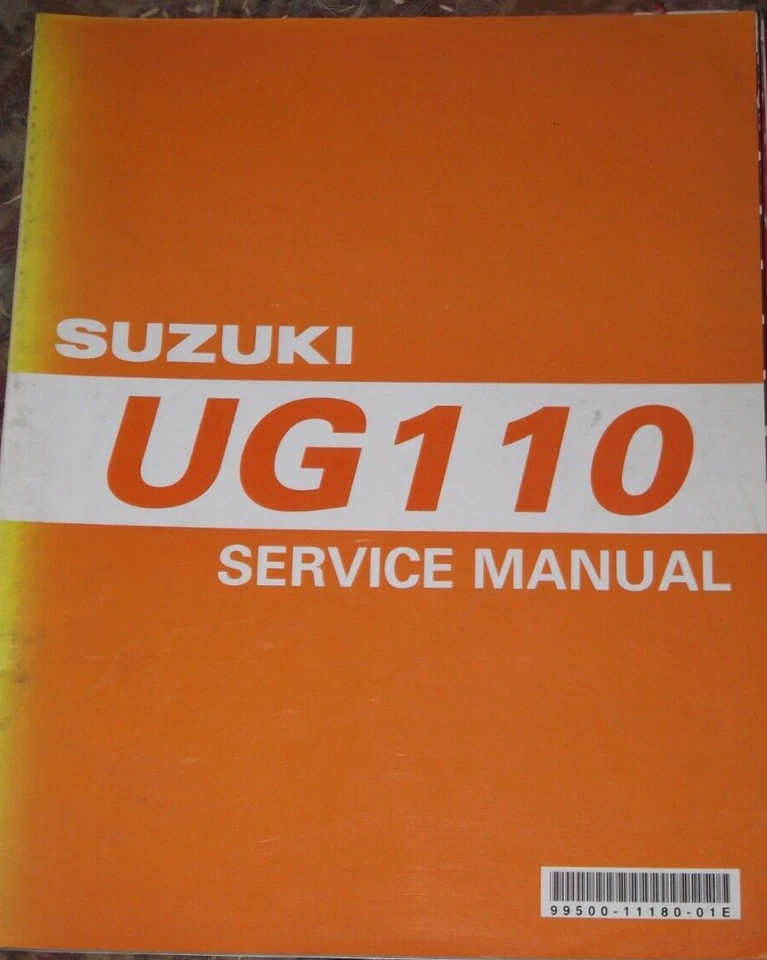 SUZUKI UG110 SERVICE MANUAL  1997 (GENUINE SUZUKI MANUAL)  99450-11180-01E.. - Image 1 of 1