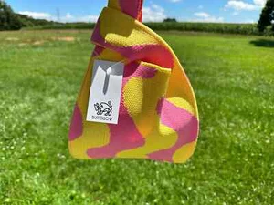 Bolso de Mano Bufflow Todos los Días Bolso de Pulsera Tejido Peso Ligero Bolsa de Viaje Talla Pequeña - Imagen 1 de 11