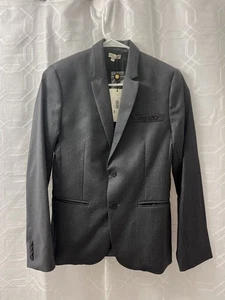 New! Kenzo Kids Dark Grey 100% Wool Blazer /Jacket. SZ 14 - Picture 1 of 10