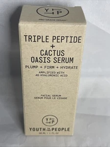Youth To The People Triple Peptide + Cactus Idratante + Rassodante Oasis Serum 1 oz - Foto 1 di 2