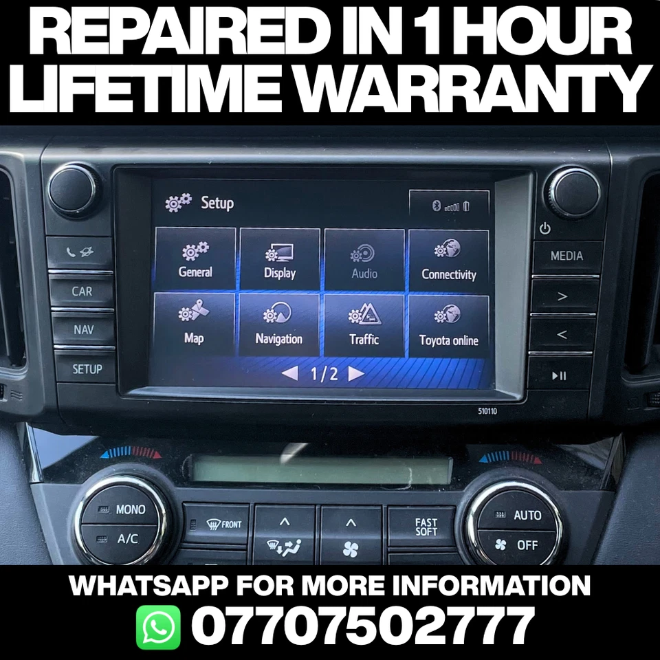 TOYOTA RAV4 2015 2016 2017 PANTALLA TÁCTIL REPARACIÓN UNIDAD MULTIMEDIA NAVEGACIÓN POR SATÉLITE RADIO Foto 1 de 1