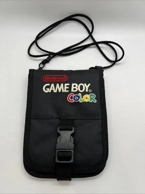 Vintage Nintendo Game Boy Color Travel Carrying Case Bag Pouch w/ Strap FastShip - Image 1 of 4