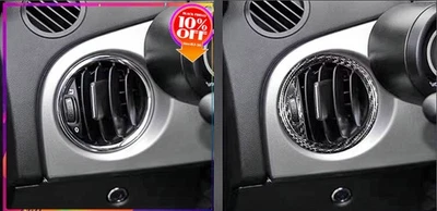 For Fiat 500 Abarth 595 695 2015-2019 Carbon Fiber Air Vents Outlet Cover 1 Pcs - Image 1 of 2