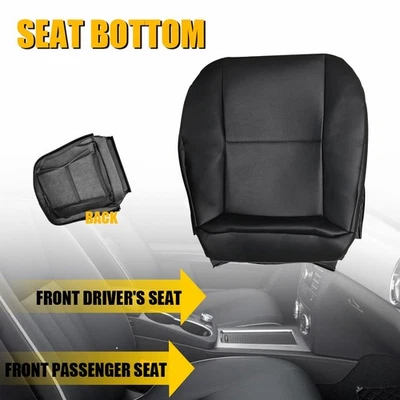 Black Leather Bottom Seat Cover Fits 2008-2015 Mercedes Benz GLK250 Sport GLK300 - Image 1 of 4