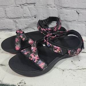Skechers Go Golf Ankle Strap Slip On Sandals Womens Size 9 17019 Pink Black - Picture 1 of 12