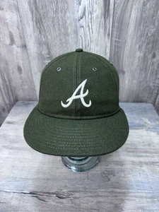 New Era MLB Atlanta Braves Retro Crown Relaxed Heritage 59FIFTY Green Hat Sz 7 - Picture 1 of 10