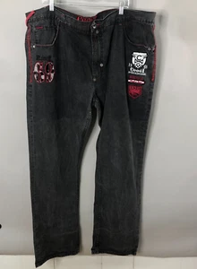Vtg Coogi Jeans Men 46x36 Black Authentic Australian Baggy Wide Y2K Hiphop Denim - Picture 1 of 22