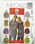 Unisex Hooded Zip Jacket Coat Size L 42 44 Misses Men Pattern Uncut McCalls 9581