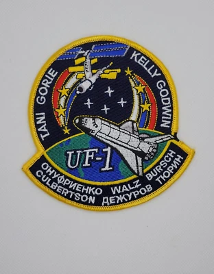 NASA Space Shuttle Endeavour STS-108 ISS Assembly Mission UF-1 Embroidered Patch - Image 1 of 4