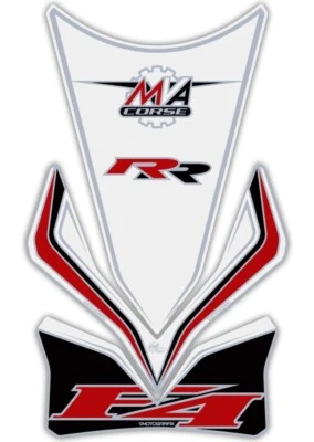 780373 Paraserbatoio Adesivo 3D Bianco PERSONALIZZATO per Mv Agusta F4 RR Foto 1 de 3