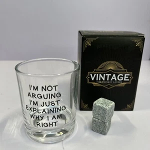 Vintage Whiskey Glass with Cooling Stones. - Picture 1 of 7