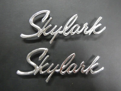 1966  Buick Skylark Quarter Panel Scripts 2 Door & 4 Door & Convetible 66 Pair - Image 1 of 4