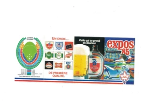 1985 Montreal Expos Baseball Pocket Schedule Olympic Stadium BX2 - Picture 1 of 2