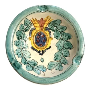 Cenicero vintage Deruta Hotel Roma pintado a mano cerámica italiana Maioliche - Imagen 1 de 12