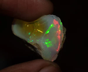 Dry Opal Rough 20.50 Carat Natural Ethiopian Welo Opal Raw Fire Opal Gemstone - Picture 1 of 4