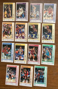 1991-92 pegatinas de baloncesto Panini lote de 15 tarjetas Paxson, Mugsy, Smith, Malone, Grant - Imagen 1 de 2