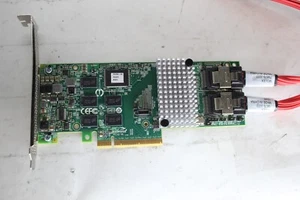 LSI 9750-8I Cache 2x SAS High Profile RAID Card L3-25239-22B w/cables No BATTERY - Picture 1 of 5