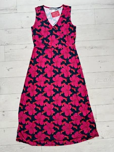 Ashley Brooke Size 10 Black Pink Floral Maxi Dress NEW - Picture 1 of 6