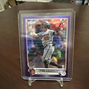 Rylan Bannon 2022 Topps Chrome Update Purple Rookie Card RC #USC148 Orioles - Picture 1 of 2
