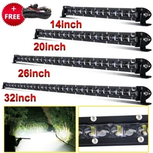 LED Light Bar 7" 14" 20'' 32" 50'' Bar Spot Flood Combo Driving ATV 4WD Pods - Picture 1 of 14