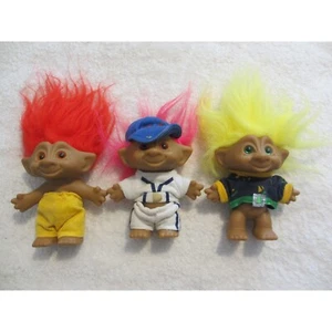 KONVOLUT 3 TEILWEISE BEKLEIDETE TROLLPUPPEN VON ACE NEUHEIT COMPANY VINTAGE - Bild 1 von 12