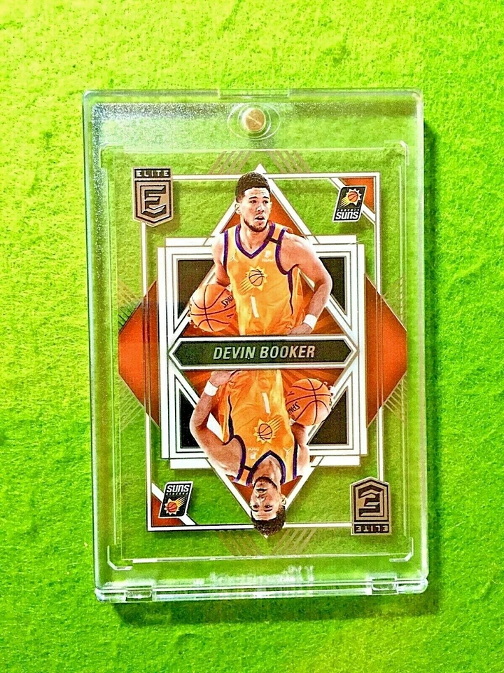 DEVIN BOOKER CLEAR CARD JERSEY #1 SUNS SP 2021-22 Panini Elite DECK Devin Booker - Image 1 of 4