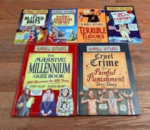 Lot of 6 Horrible Histories Terry Deary Nonfiction History 20th Century Crime - Picture 1 of 1