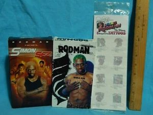Dennis Rodman (LOTE) Simon Sez + Mtv World Tour (VHS) + Tatuajes Temporales - Imagen 1 de 8
