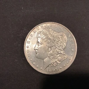 1897-P Silver Morgan Dollar BU - Picture 1 of 2